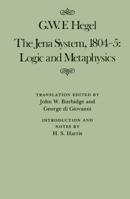 Jena System, 1804-5 : Logic and Metaphysics, PDF eBook