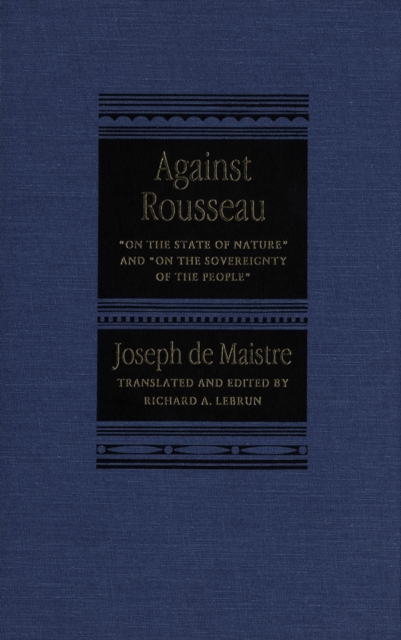 Against Rousseau : On the State of Nature and On the Sovereignty of the People, PDF eBook