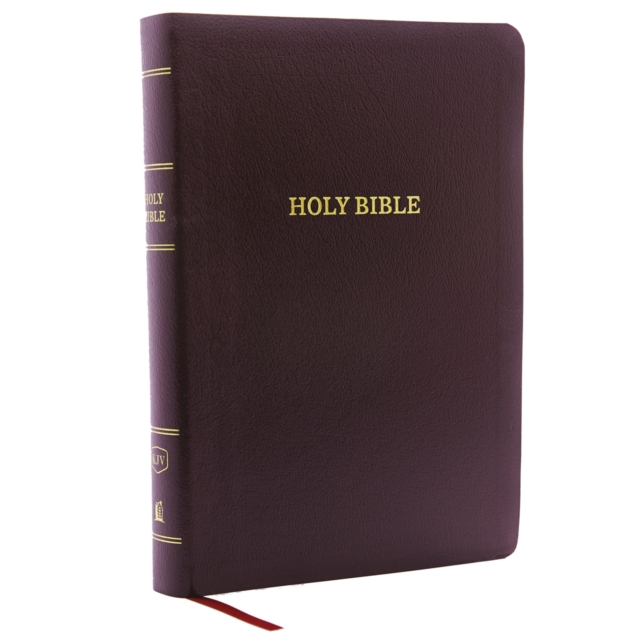 KJV Holy Bible: Giant Print with 53,000 Cross References, Burgundy Bonded Leather, Red Letter, Comfort Print: King James Version, Leather / fine binding Book