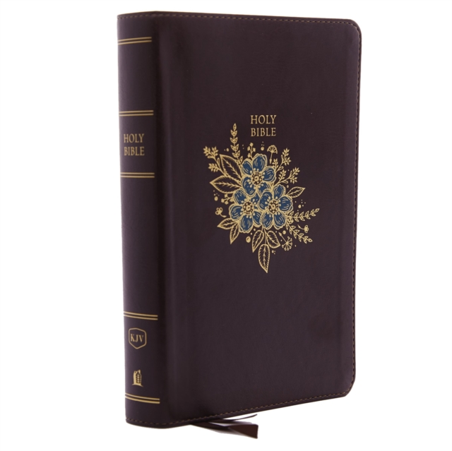 KJV Holy Bible: Personal Size Giant Print with 43,000 Cross References, Deluxe Burgundy Leathersoft, Red Letter, Comfort Print (Thumb Indexed): King James Version, Leather / fine binding Book