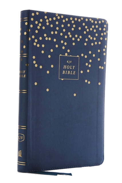 KJV Holy Bible: Thinline Youth Edition, Blue Leathersoft, Red Letter, Comfort Print: King James Version, Leather / fine binding Book