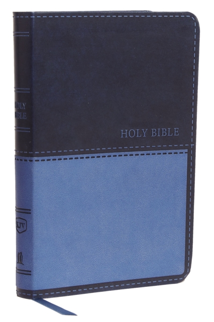 KJV Holy Bible: Value Compact Thinline, Blue Leathersoft, Red Letter, Comfort Print: King James Version, Leather / fine binding Book