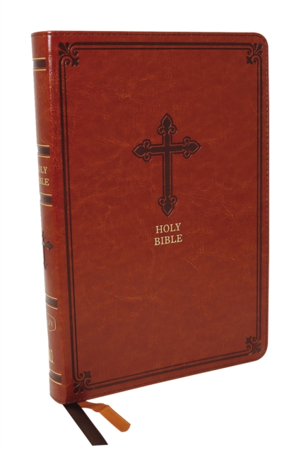 KJV, Thinline Bible, Leathersoft, Brown, Red Letter, Comfort Print : Holy Bible, King James Version, Leather / fine binding Book