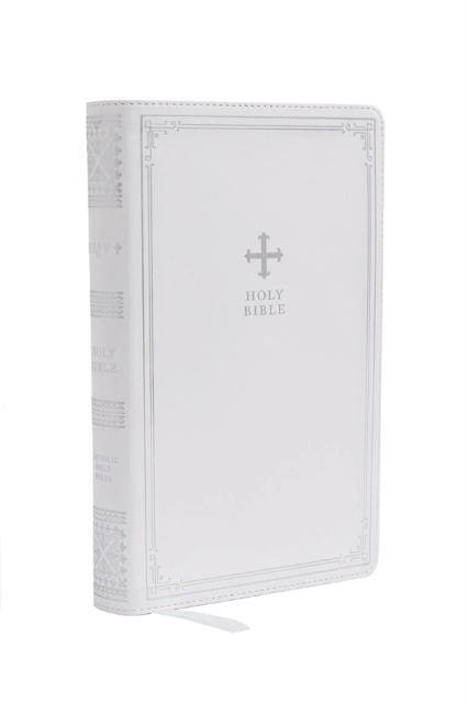 NRSV Catholic Edition Gift Bible, White Leathersoft (Comfort Print, Holy Bible, Complete Catholic Bible, NRSV CE) : Holy Bible, Leather / fine binding Book