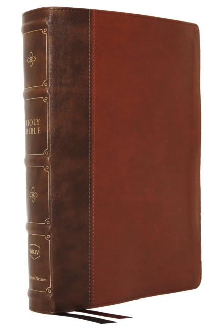 NKJV, Large Print Verse-by-Verse Reference Bible, Maclaren Series, Leathersoft, Brown, Comfort Print : Holy Bible, New King James Version, Leather / fine binding Book