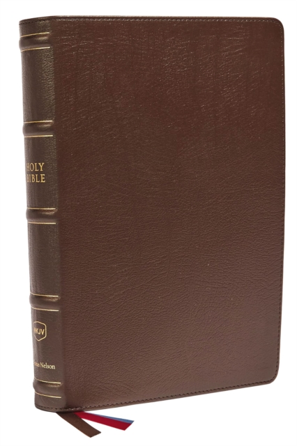 NKJV, Large Print Verse-by-Verse Reference Bible, Maclaren Series, Genuine Leather, Brown, Thumb Indexed, Comfort Print : Holy Bible, New King James Version, Leather / fine binding Book