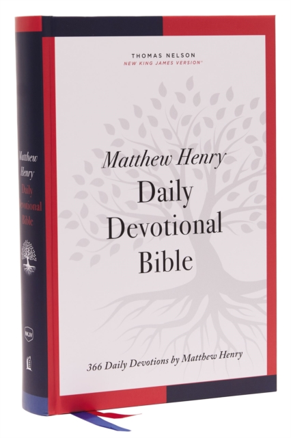 NKJV, Matthew Henry Daily Devotional Bible, Hardcover, Red Letter, Comfort Print : 366 Daily Devotions by Matthew Henry, Hardback Book