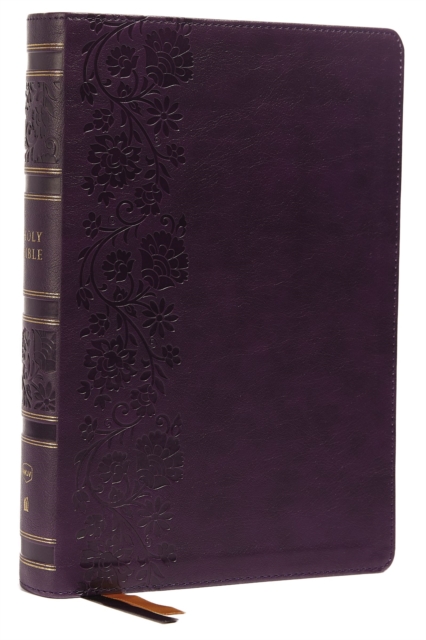 NKJV, Single-Column Wide-Margin Reference Bible, Leathersoft, Purple, Red Letter, Thumb Indexed, Comfort Print : Holy Bible, New King James Version, Leather / fine binding Book