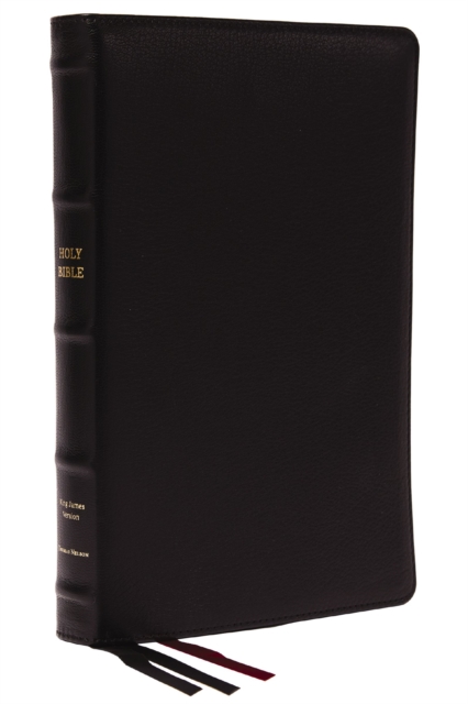 KJV Holy Bible: Large Print Thinline, Black Goatskin Leather, Premier Collection, Red Letter, Comfort Print (Thumb Indexed): King James Version, Leather / fine binding Book