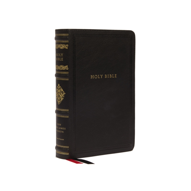 NKJV, Personal Size Reference Bible, Sovereign Collection, Leathersoft, Black, Red Letter, Comfort Print : Holy Bible, New King James Version, Leather / fine binding Book