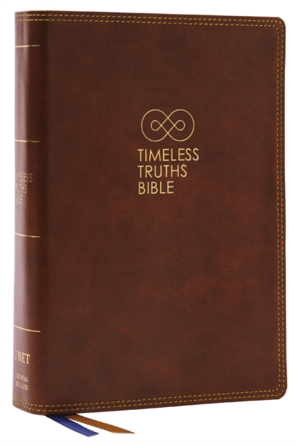Timeless Truths Bible: One faith. Handed down. For all the saints. (NET, Brown Leathersoft, Comfort Print), Leather / fine binding Book