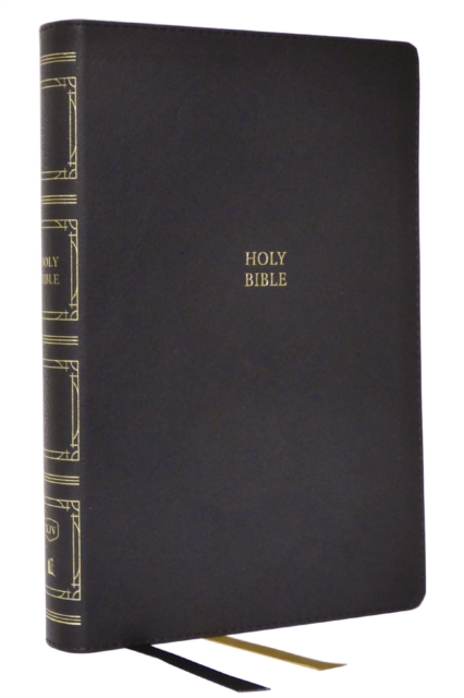 KJV Holy Bible: Paragraph-style Large Print Thinline with 43,000 Cross References, Black Leathersoft, Red Letter, Comfort Print: King James Version, Leather / fine binding Book