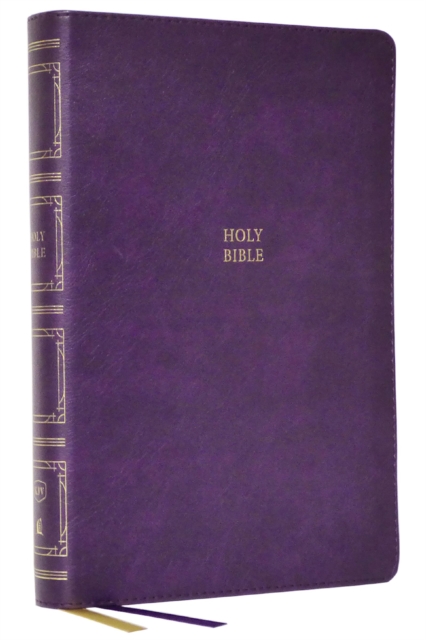 KJV Holy Bible: Paragraph-style Large Print Thinline with 43,000 Cross References, Purple Leathersoft, Red Letter, Comfort Print: King James Version, Leather / fine binding Book
