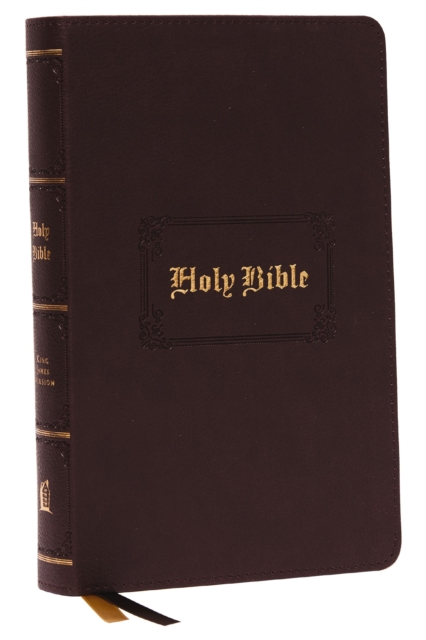KJV, Personal Size Large Print Reference Bible, Vintage Series, Brown Leathersoft, Red Letter, Comfort Print : Holy Bible, King James Version, Leather / fine binding Book