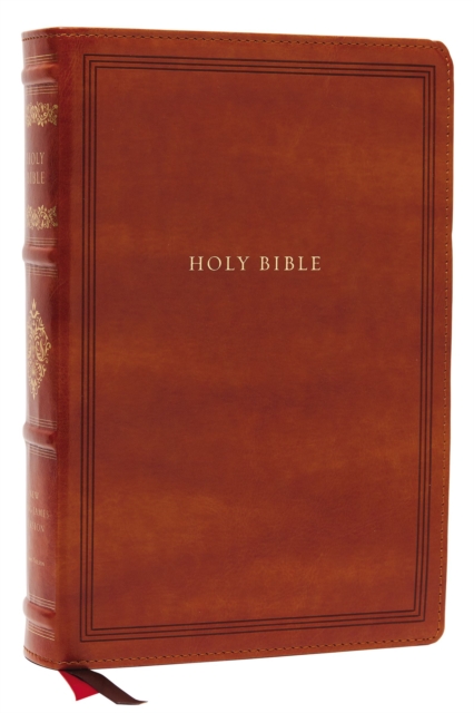 NKJV, Wide-Margin Reference Bible, Sovereign Collection, Leathersoft, Brown, Red Letter, Comfort Print : Holy Bible, New King James Version, Leather / fine binding Book
