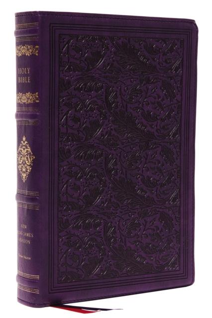 NKJV, Wide-Margin Reference Bible, Sovereign Collection, Leathersoft, Purple, Red Letter, Comfort Print : Holy Bible, New King James Version, Leather / fine binding Book