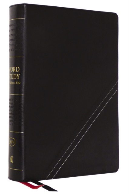 KJV, Word Study Reference Bible, Leathersoft, Black, Red Letter, Comfort Print : 2,000 Keywords that Unlock the Meaning of the Bible, Leather / fine binding Book