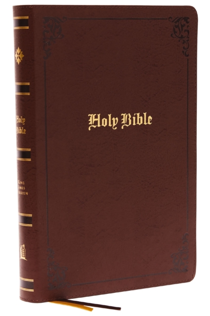 KJV Holy Bible: Large Print with 53,000 Center-Column Cross References, Brown Bonded Leather, Red Letter, Comfort Print: King James Version, Leather / fine binding Book