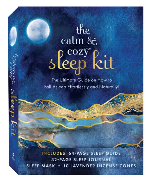 The Calm & Cozy Sleep Kit : The Ultimate Guide on How to Fall Asleep Effortlessly and Naturally! Includes: 64-page sleep guide, 32-page sleep journal, sleep mask, 10 lavender incense cones, Kit Book