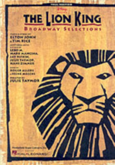The Lion King : Broadway Selections, Book Book