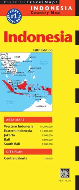 Indonesia Travel Map Fifth Edition, Sheet map, folded Book