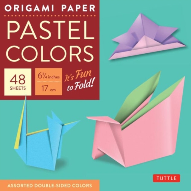 Origami Paper - Pastel Colors - 6 3/4" - 48 Sheets : Tuttle Origami Paper: High-Quality Origami Sheets Printed with 6 Different Colors: Instructions for 6 Projects Included, Notebook / blank book Book