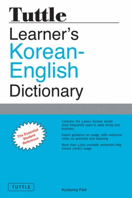 Tuttle Learner's Korean-English Dictionary : The Essential Student Reference, Paperback / softback Book