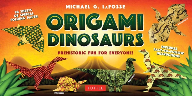 Origami Dinosaurs Kit : Prehistoric Fun for Everyone!: Kit Includes 2 Origami Books, 20 Fun Projects and 98 Origami Papers, Mixed media product Book