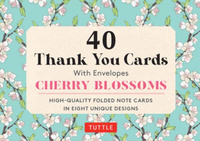 Cherry Blossoms, 40 Thank You Cards with Envelopes : (4 1/2 x 3 inch blank cards in 8 unique designs), Miscellaneous print Book