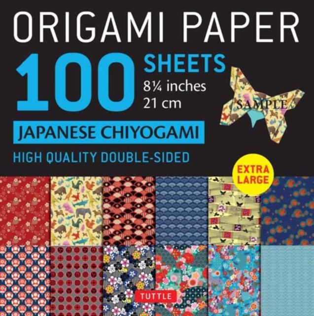 Origami Paper 100 sheets Japanese Chiyogami 8 1/4" (21 cm) : Double-Sided Origami Sheets Printed with 12 Different Patterns (Instructions for 5 Projects Included), Notebook / blank book Book