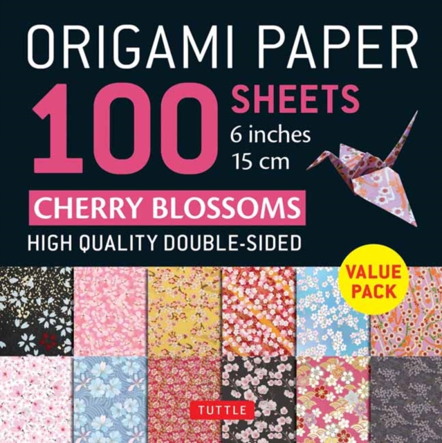 Origami Paper 100 Sheets Cherry Blossoms 6" (15 cm) : Tuttle Origami Paper: Double-Sided Origami Sheets Printed with 12 Different Patterns (Instructions for 5 Projects Included), Notebook / blank book Book