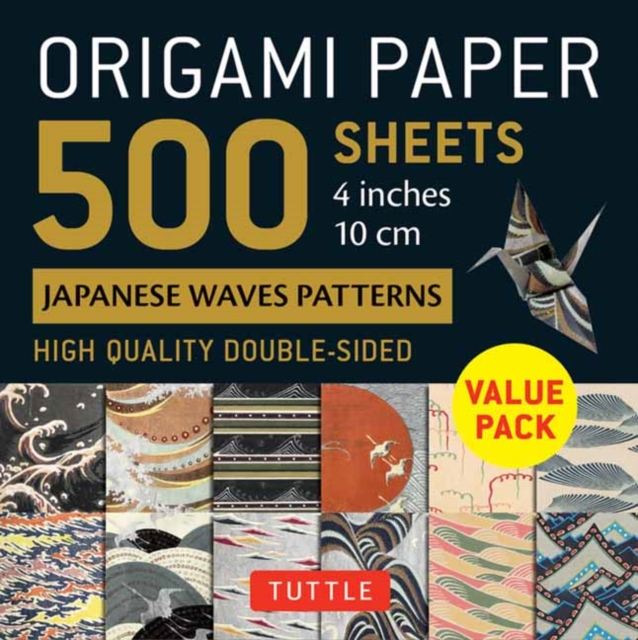 Origami Paper 500 sheets Japanese Waves 4" (10 cm), Notebook / blank book Book