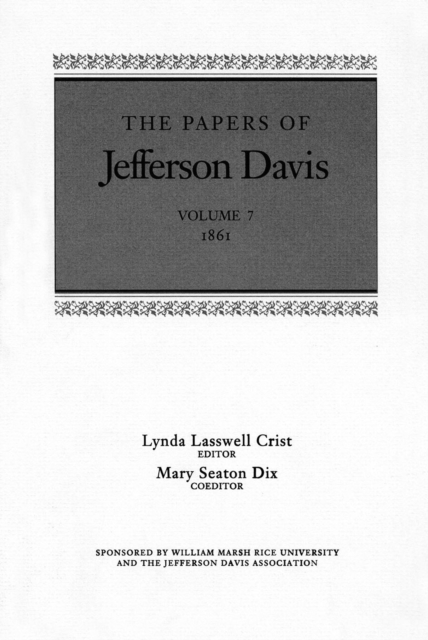 The Papers of Jefferson Davis : 1861, EPUB eBook