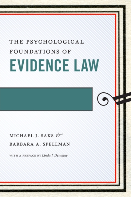 The Psychological Foundations of Evidence Law, EPUB eBook