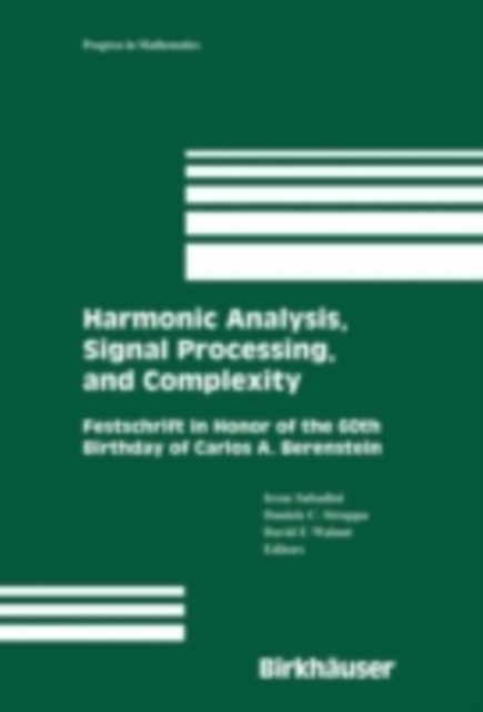 Harmonic Analysis, Signal Processing, and Complexity : Festschrift in Honor of the 60th Birthday of Carlos A. Berenstein, PDF eBook