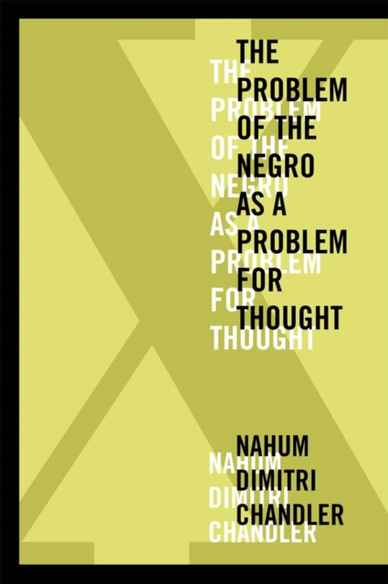 X—The Problem of the Negro as a Problem for Thought, Paperback / softback Book