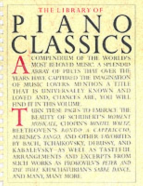 Library of Piano Classics : Piano Solo, Book Book