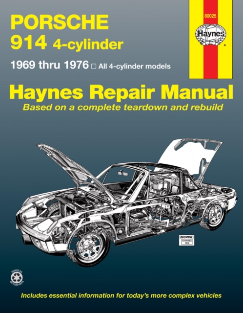 Porsche 914 4-cylinder (1969-1976) Haynes Repair Manual (USA), Paperback / softback Book