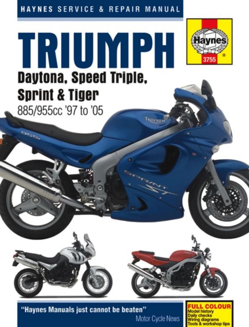 Triumph Daytona, Speed Triple, Sprint & Tiger 885/955cc (97 - 05), Paperback / softback Book