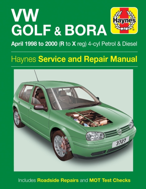 VW Golf & Bora Petrol & Diesel (April 98 - 00) Haynes Repair Manual, Paperback / softback Book