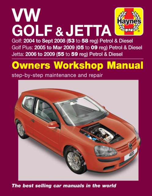 VW Golf (04 - Sept 08), Golf Plus (05 - Mar 09) & Jetta (06 - 09) Haynes Repair Manual, Paperback / softback Book
