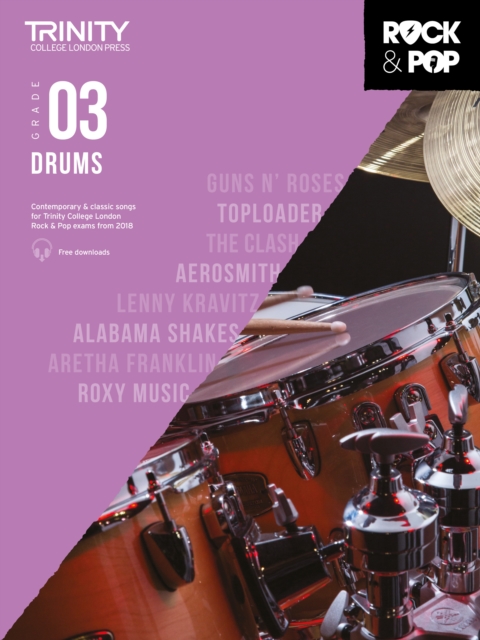 Trinity College London Rock & Pop 2018 Drums Grade 3, Sheet music Book