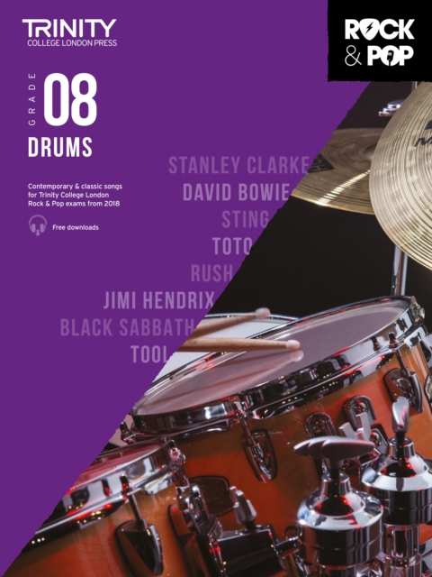Trinity College London Rock & Pop 2018 Drums Grade 8, Sheet music Book