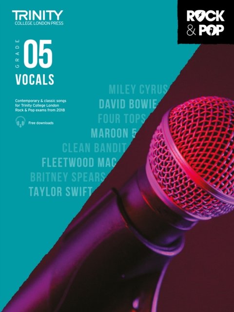Trinity College London Rock & Pop 2018 Vocals Grade 5, Sheet music Book