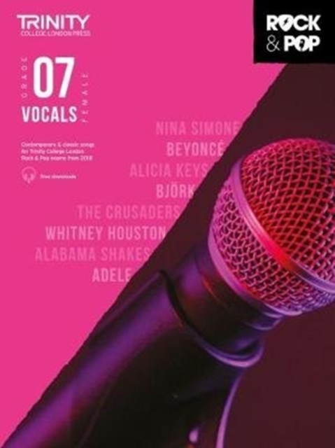 Trinity College London Rock & Pop 2018 Vocals Grade 7, Sheet music Book