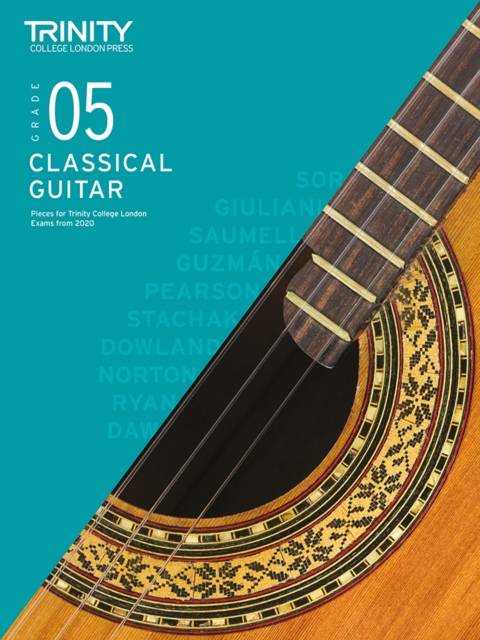 Trinity College London Classical Guitar Exam Pieces 2020-2023: Grade 5, Sheet music Book
