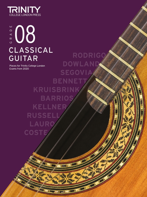 Trinity College London Classical Guitar Exam Pieces 2020-2023: Grade 8, Sheet music Book