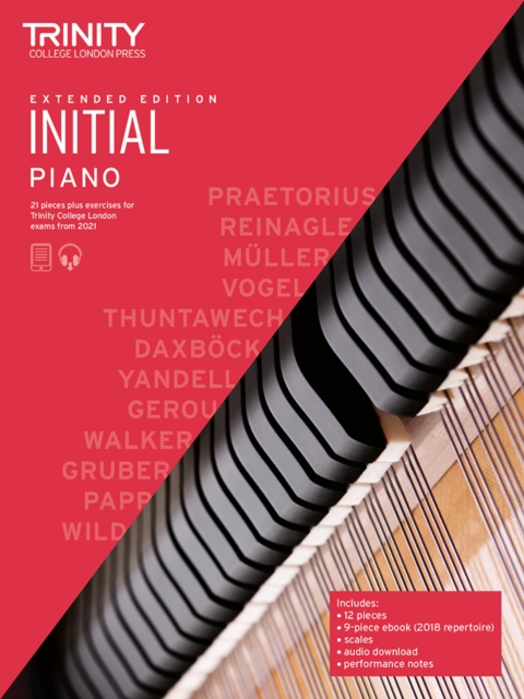 Trinity College London Piano Exam Pieces Plus Exercises From 2021: Initial - Extended Edition : 21 pieces plus exercises for Trinity College London exams 2021-2023, Sheet music Book