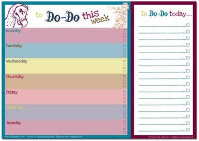 Dodo Daily to Do List Notepad (A4) Classic : 52 Sheets for Daily /Weekly to Do Lists and Notes, Perforated Between the Lists Sections So That Completed Daily Tasks Can be Torn off and Refreshed (TDLC), Miscellaneous print Book