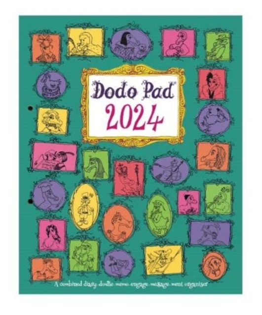The Dodo Pad LOOSE-LEAF Desk Diary 2024 - Week to View Calendar Year Diary : A 2 hole punched loose leaf Diary-Organiser-Planner for up to 5 people/activities. UK made, sustainable, plastic free, Loose-leaf Book